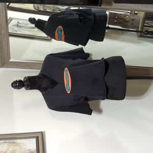 The Hundreds Black and Orange Crop T-shirt